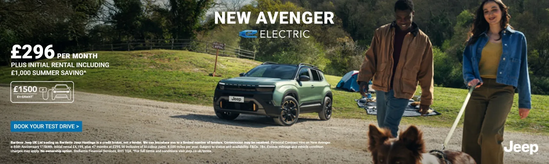 jeep Avenger Full Electric Leasing Offer